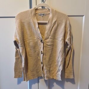 Beige Cardigan Sweater